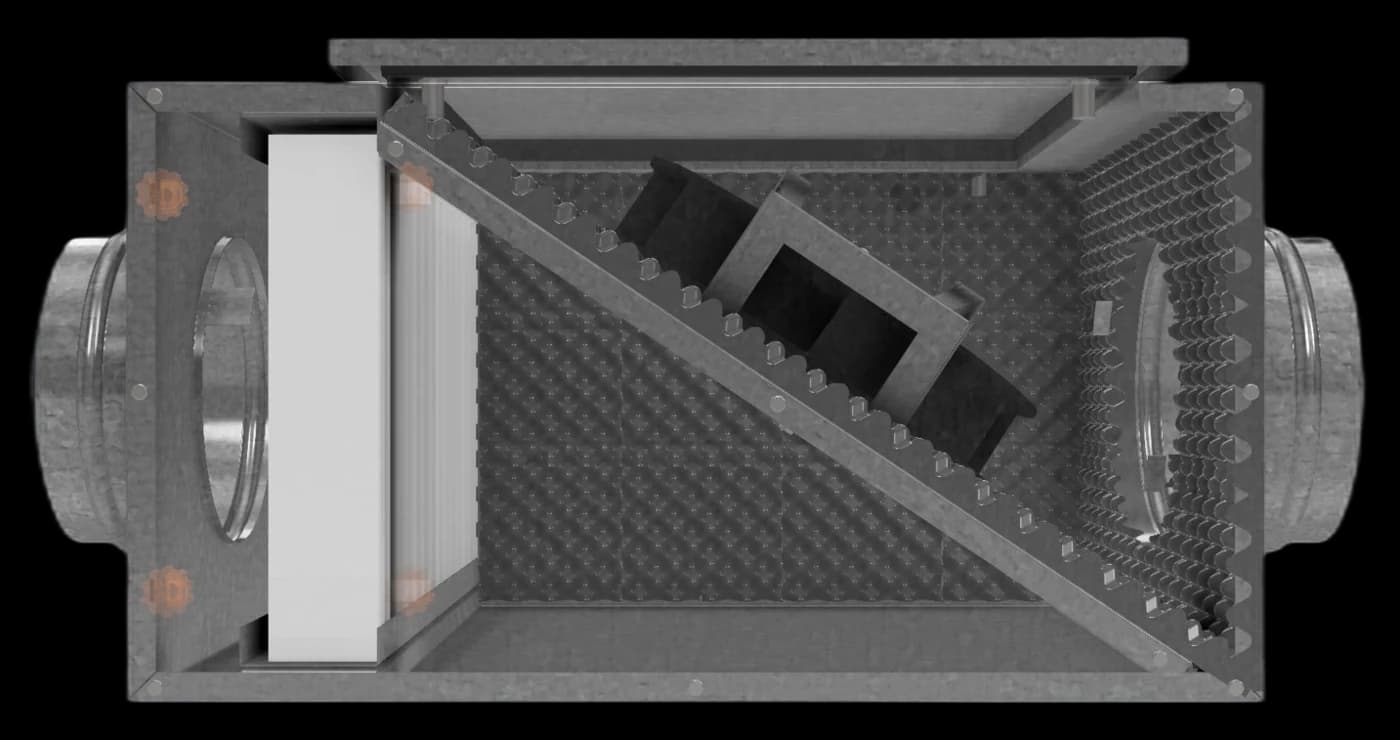 CVE1E · Caixa de Ventilação e Filtragem